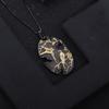 Original Designer High-end National Style Pendant Magpie Design 925 Silver Color Electroplating Natural Amethyst Necklace Pendant