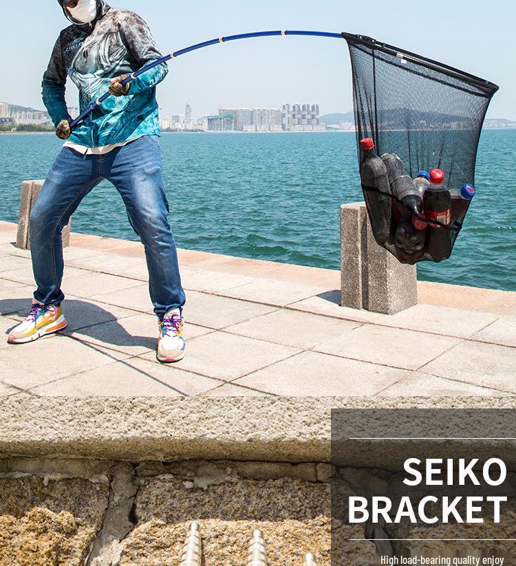 Teleskopowy Węglowy Podbierak 2.1m-2.4m: Ultra-Wytrzymały, Lekki do Wędkarstwa Muchowego Zawodniczego i na Duże Połowy