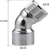 45°Angle Elbow  Adapter Extender Chrome  Bathroom