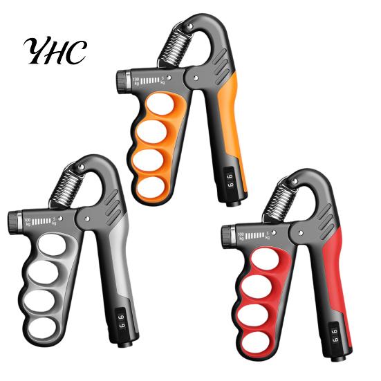 Rafforza Mani con Contatore Impugnatura Allenatore Forza Meccanico Contabile 5-100KG Regolabile Uomini Donne Esercitatore Avambraccio Sviluppatore Muscoli Fitness