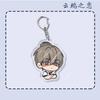 Acrylic Keychain Women Bai Xian Yun Yan Cute Anime Character Key Chain Man BL Couple Keyring Pendant Jewelry