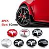 ALL1 4pcs/set 60mm Car Wheel Center Hub Cap Cover Emblems Sticker Car Logo Car Styling Accessories for Tesla Model 3 Y S X