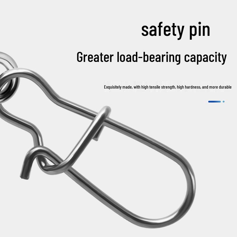 Figure Eight Ring Connector with American Swivel and Safety Pin for Fishing Gear Accessories