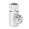 CO2 Refill Adapter Connector Gas Regulator Silver Soda ASA with 3000psi Pressure Gauge