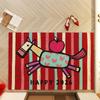 Wear-Resistant Chinese New Year Doormat Anti-slip Floor Mat Horse Pattern Carpet  Door Entrance
