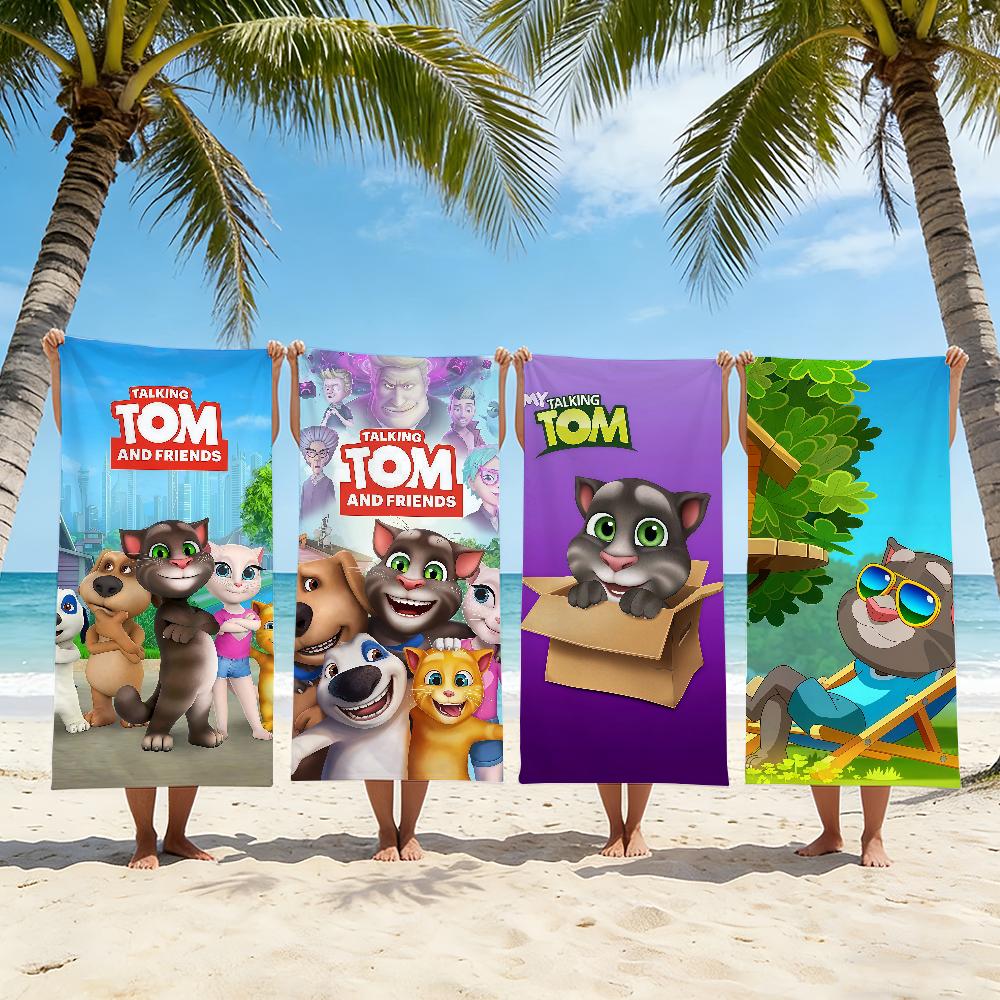 Asciugamano Cartone Animato My T-Talking T-Tom Friends Spiaggia Doccia Bagno Viaggio Leggero Delicato sulla Pelle per Piscina Campeggio Crociera Estate