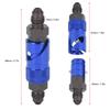 KIMISS Brake Line Quick Release Connection Adapter Aluminum Alloy Fitting for Fuel Fluid Hose (Blue)