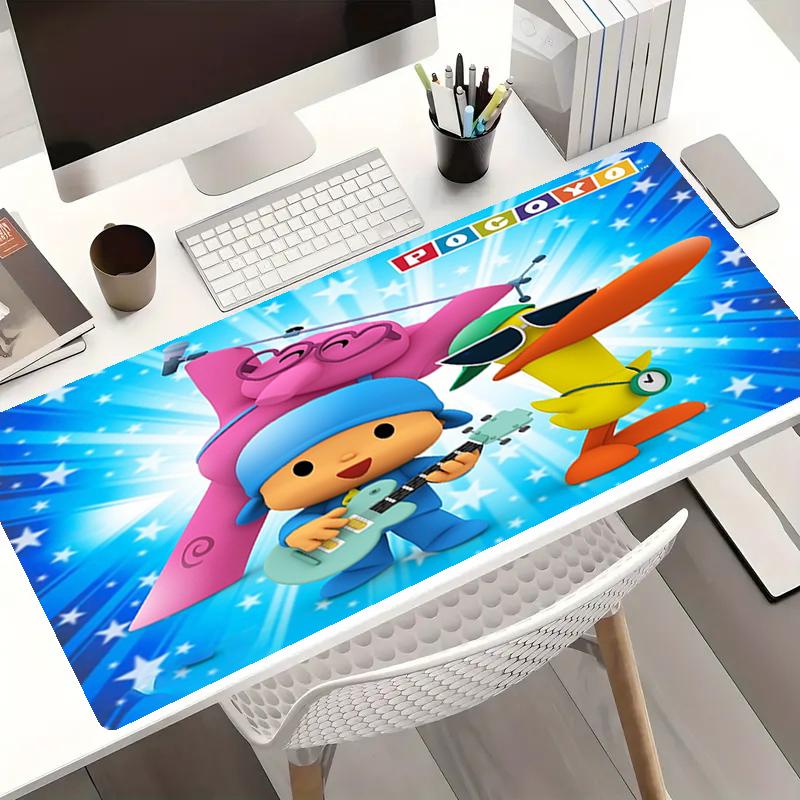 Pocoyo Theme Mouse Pad, Non Slip Rubber Base, Multifunctional Office & Home Decor, Perfect for Workspace Personalization.