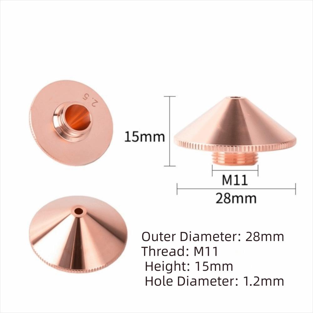 New Booster Laser Nozzle D28 M11 Single Layer Fiber Laser Cutting Nozzles High Speed High Power Fiber Cutting Head