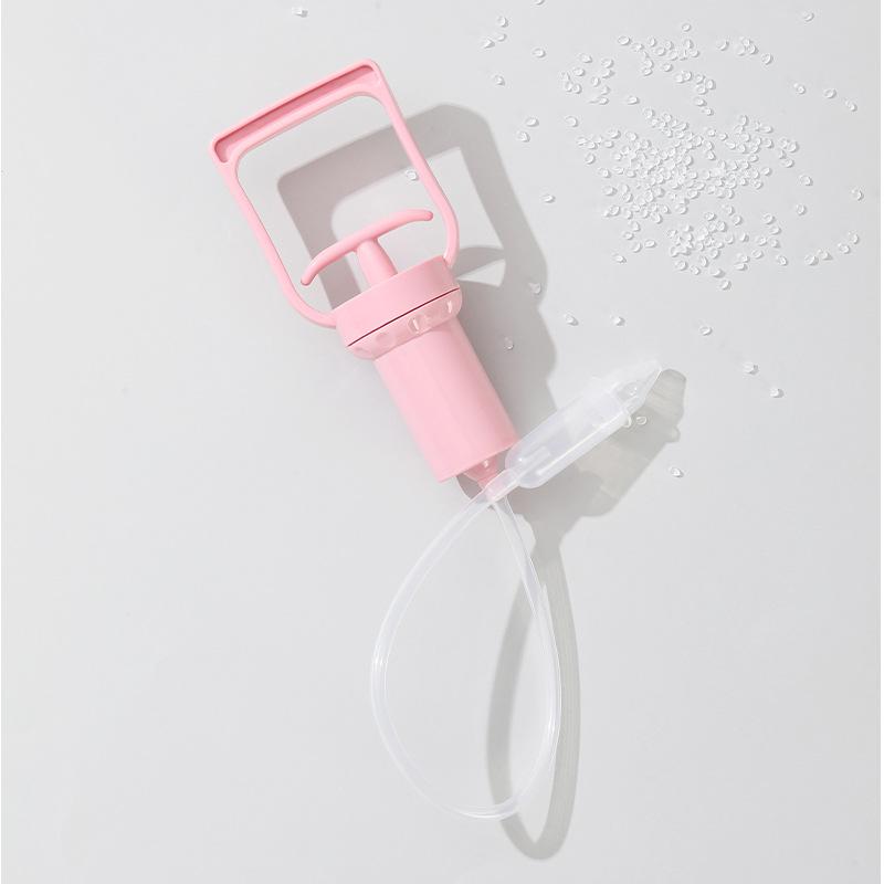 

1 Set Hand Pulled Suction Device Portable Powerful Manual Nasal Aspirator For Born Babies Clear Relief розовый