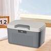 Lockable Storage Box Large Capacity Household Portable with Combination Lock Grey