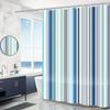 Cortina de ducha moderna con ganchos, cortinas de baño translúcidas a prueba de moho, cortina de plástico PEVA impermeable para el hogar
