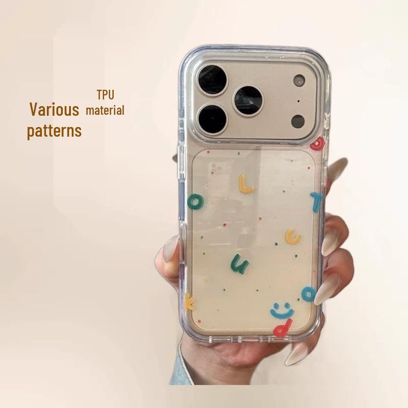 

Transparent Polka Dot Fruit Phone Case for Apple 11/13/14 Pro/15 Pro Max Apple 14