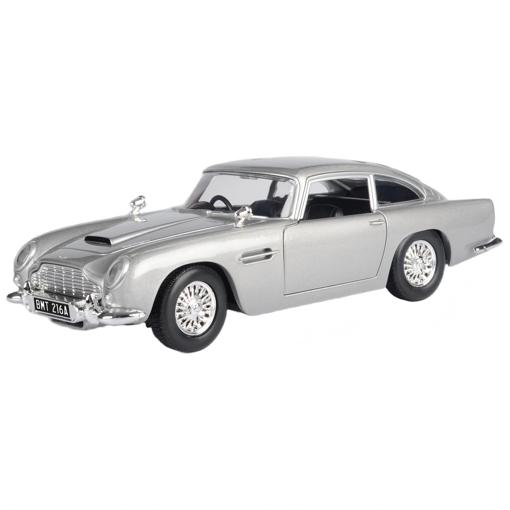 1:24 Db5 Legierung Sportwagen Modell Druckguss Metall Klassisch Retro Rennfahrzeug Auto Modell Simulationsspielzeug Geschenk gray
