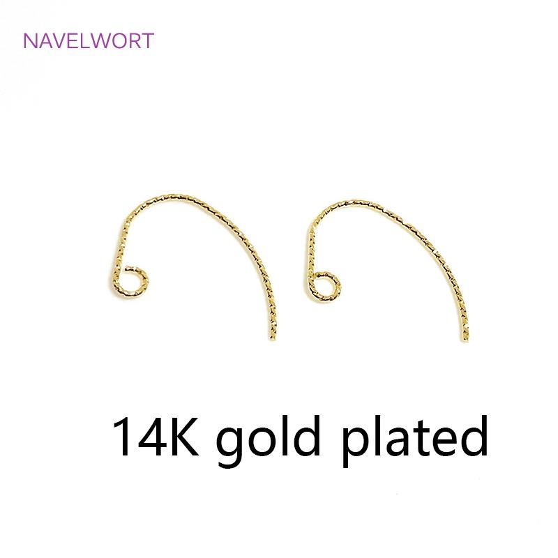 

40pcs/Lot Brass Metal 14K Gold Plated Earring Hooks Clasps For DIY Earring Making Accessories Ear Wire Hooks Findings Wholesale 20 pieces
