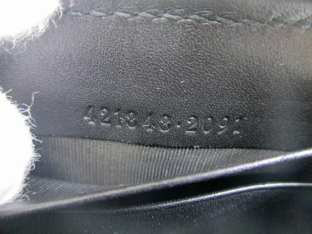 Authentic GUCCI Moon Logo Black Leather Round Zip Long Wallet #a854  Seller Refurbished
