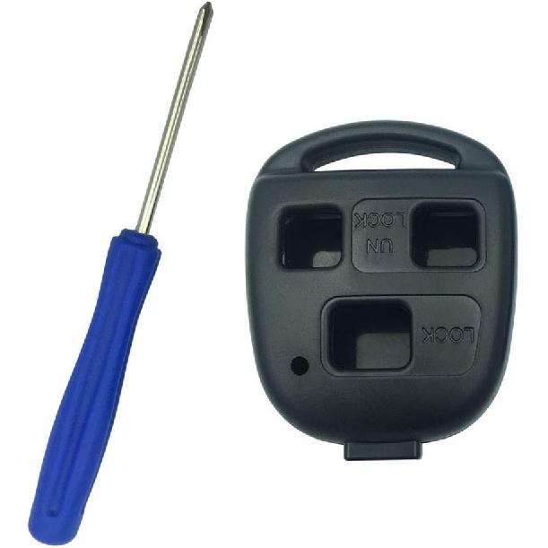 Replacement Keyless Entry Remote Control Key Case Fit for Lexus ES GS GX is LS LX RX SC Key Fob Cover Case Without Blade (1 PCS)