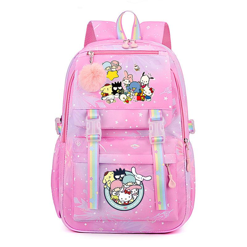 Collection Sweet Xiaoqing Cartoon Peripheral Trend Ridge Protection Backpack Large Capacity Student School Bag