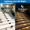 Solar Step Lights Outdoor Waterproof Solar Stair Lights RGB Color Changing Deck Light Decor Garden Stair Patio Backyard Fence