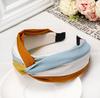New Fashion Women Hairband Wide Side Headband Cross Knot Turban Classic Striped Headwear Girls Hair Accessories Drop Shipping