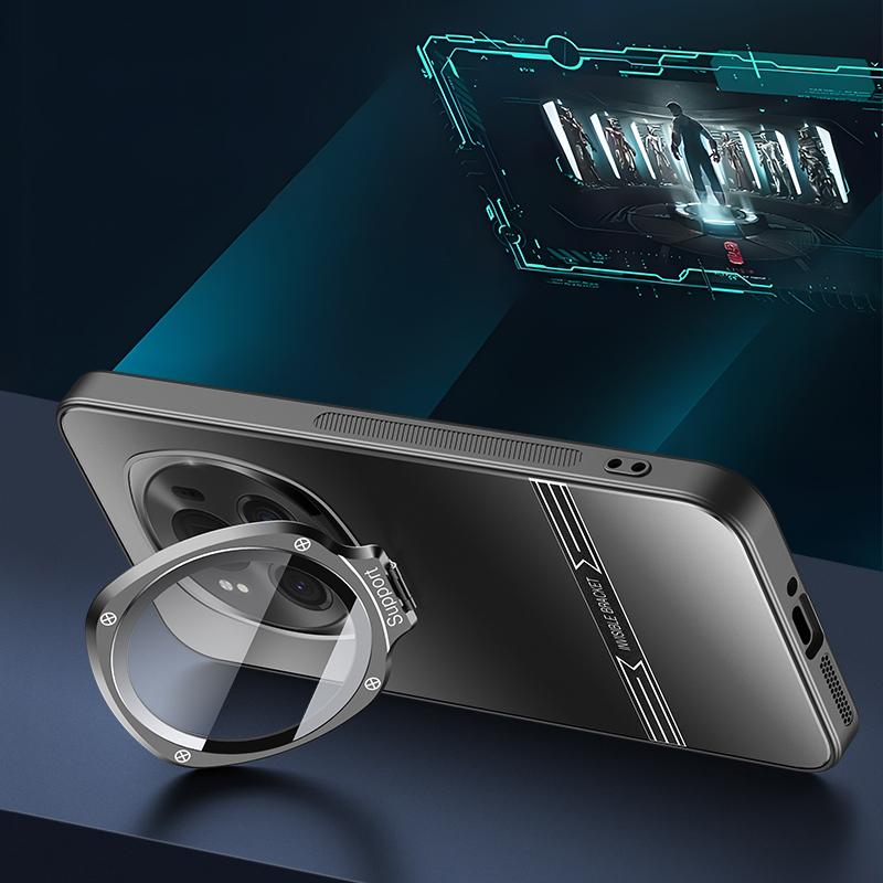 Husă Mată pentru Honor Magic6 Pro 5G Cadru Metalic pentru Obiectiv PC+TPU Husă Telefon cu Folie pentru Obiectiv