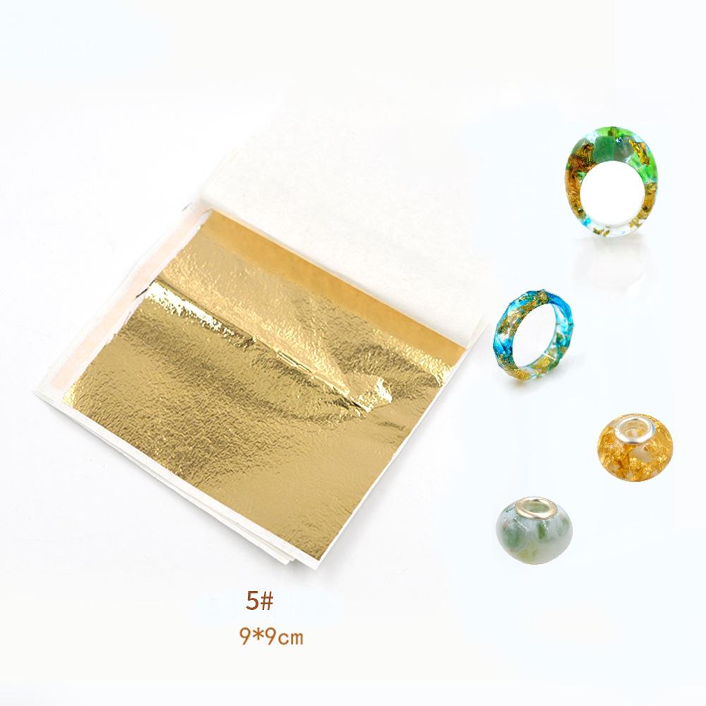 Champagne Imitation Gold & Silver DIY Epoxy Resin Fillers - Gold Leaf Paper Ornaments & Accessories Tin Foil