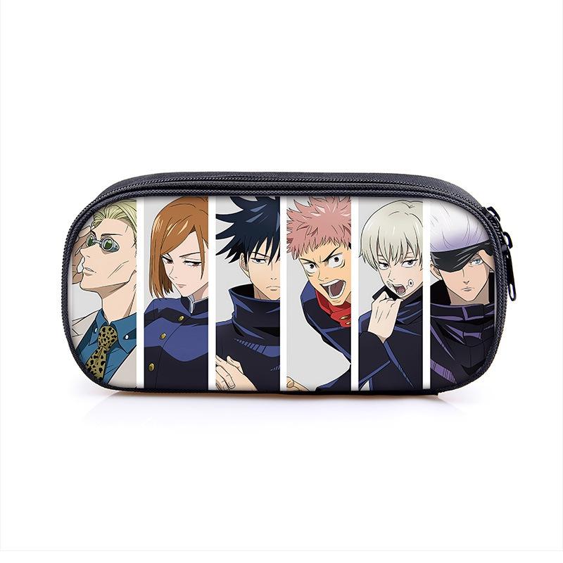 Jujutsu Kaisen Pencil Box With Large Capacity For Students And Makeup Essentials