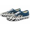 Vans Unisex Authentische Animal Low Top Sneaker Weiß/Schwarz/Blau Vans VN0A5KRDASQ