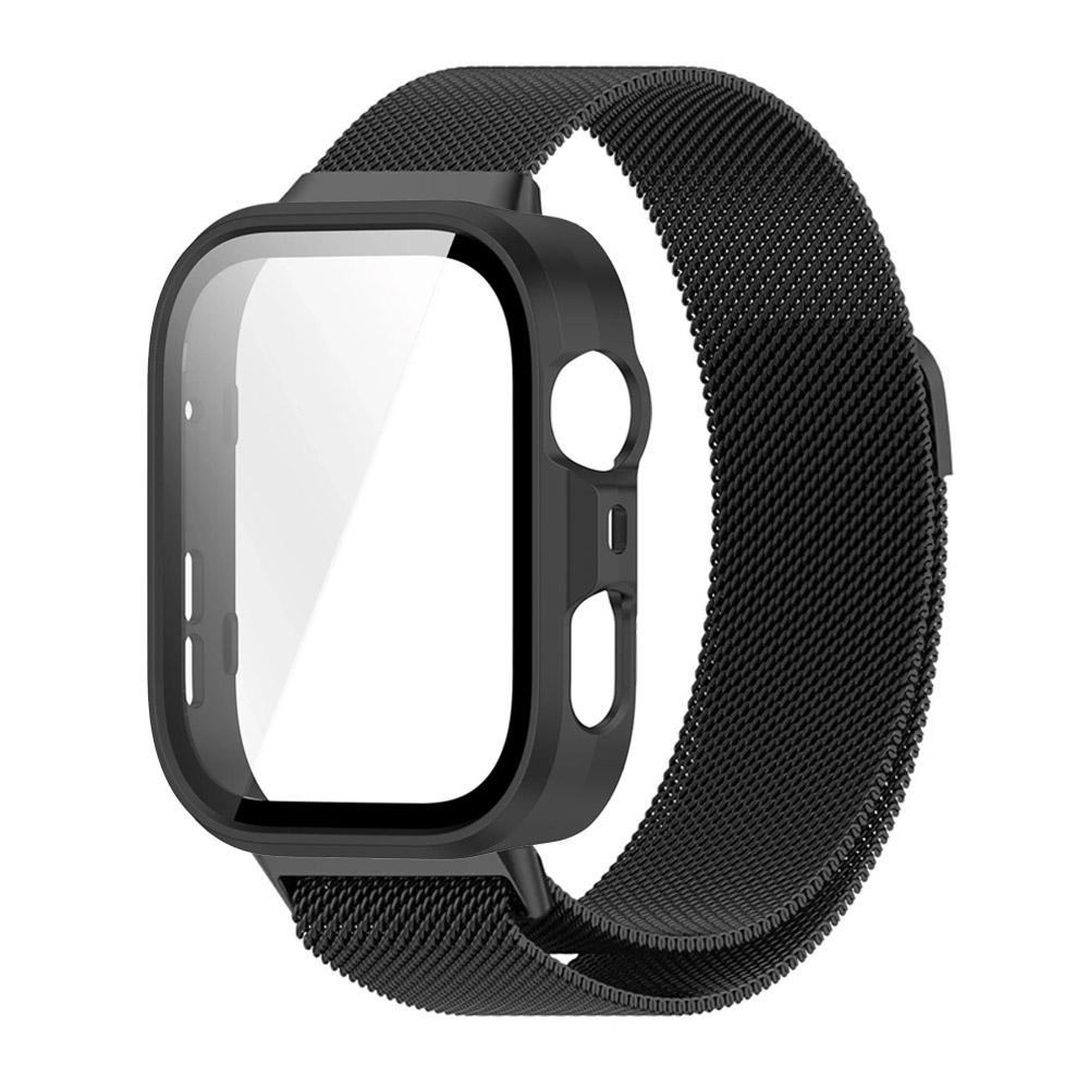 PC-Gehäuse + Metall-Mailänder Armband für Huawei Watch Fit 3/4/4 Pro Displayschutz-Stoßfänger Bequemes Armband für Huawei Watch Fit 4 Pro