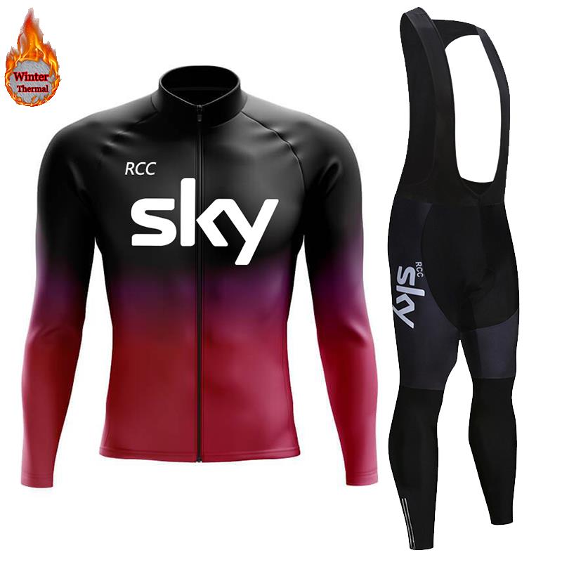 2026 Winter Warm Cycling Clothing Set Thermal Fleece Cycling Jersey Men's Mtb Clothing Man Blouse Uniform Bicycle Clothes Complete Set