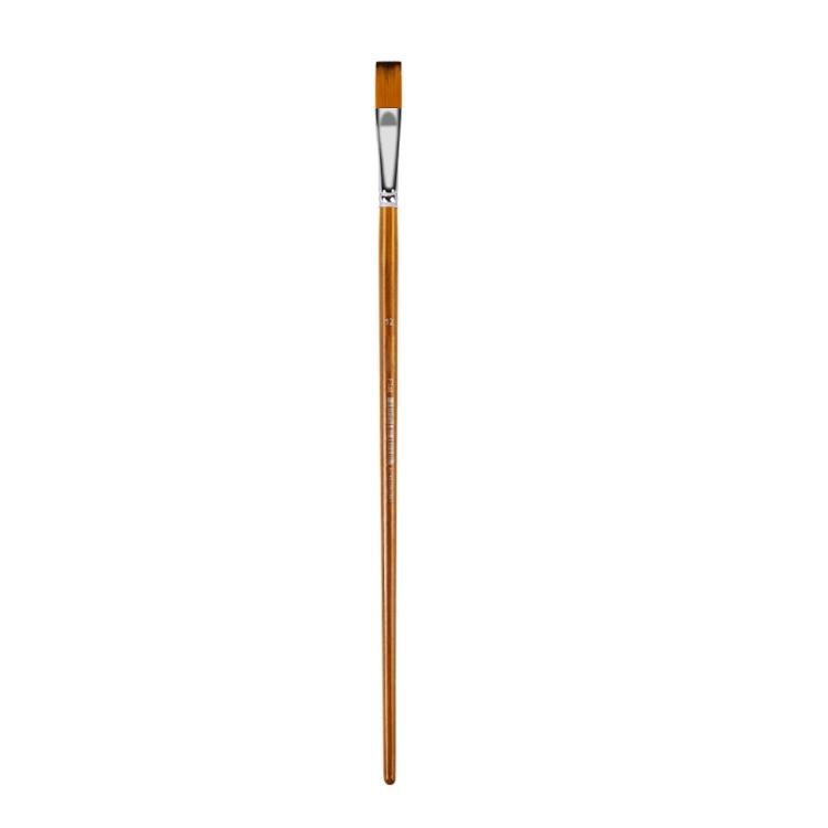 Long Handle Artist Paintbrush for Large Canvas Painting Wooden Grip Professional Nylon Bristles Multi Head Avaliable
