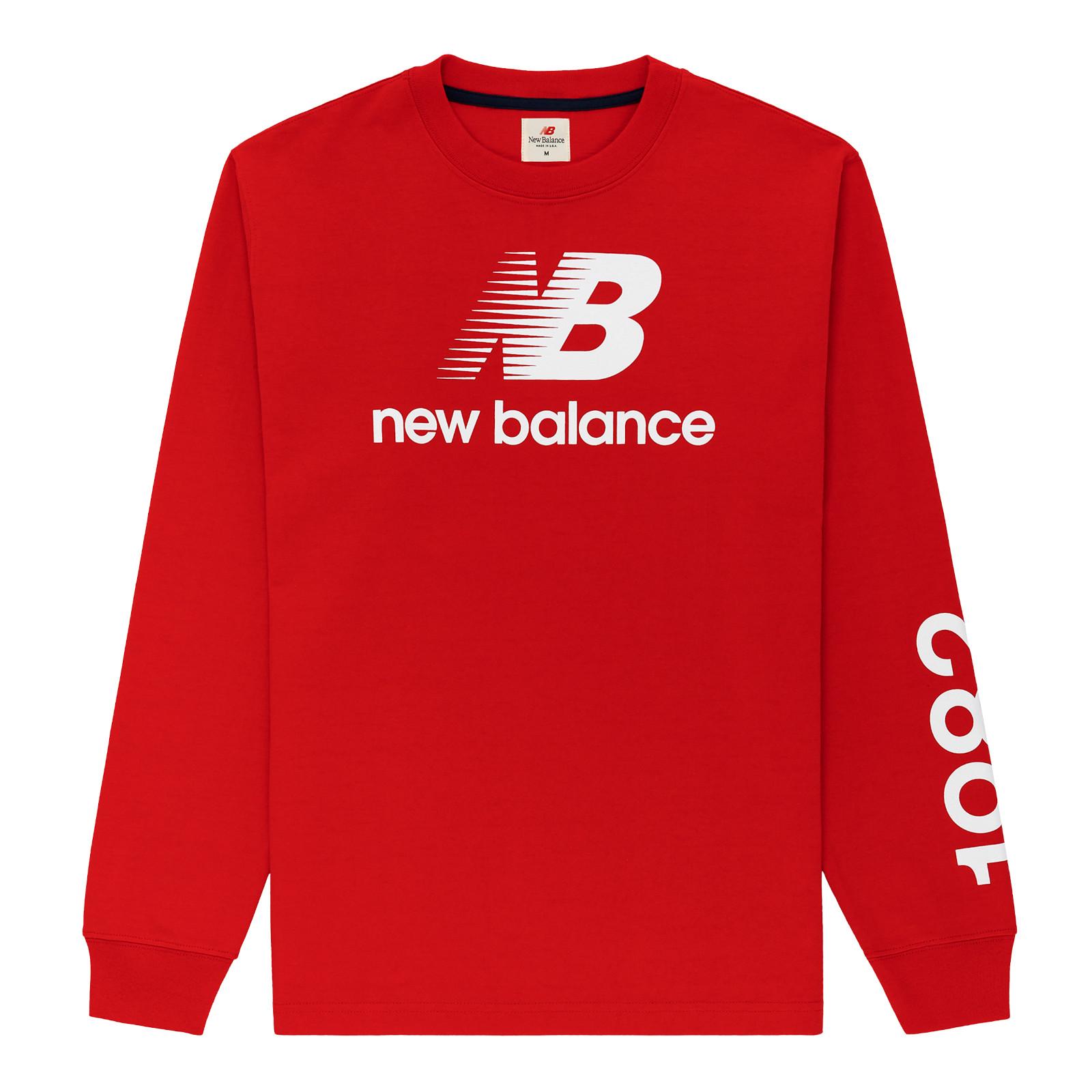 New Balance Teddy Made T Shirt Unisex Team Red MT21548-TRE L