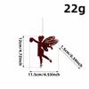 Red Flocked Velvet Christmas Tree Ornament Glitter Trim Xmas Pendant Tree Hanger  Festival Layout