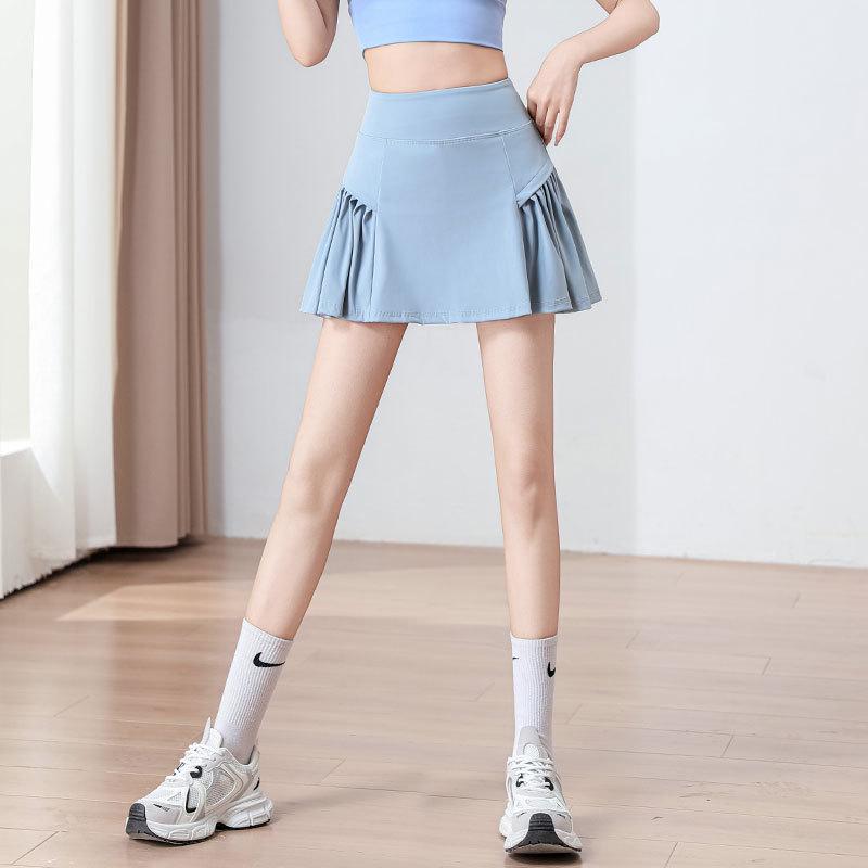 

Женский летний костюм для тенниса и фитнеса с быстрой сушкой 2025: Топ и юбка для бадминтона, бега, йоги Large