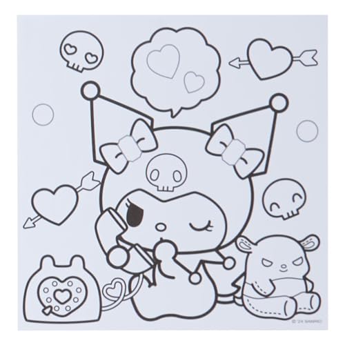 Sanrio Coloring Book & Sticker Set Pink Approx. Width 16 x Depth 3 x Height 22.5cm Sanrio Characters 429074