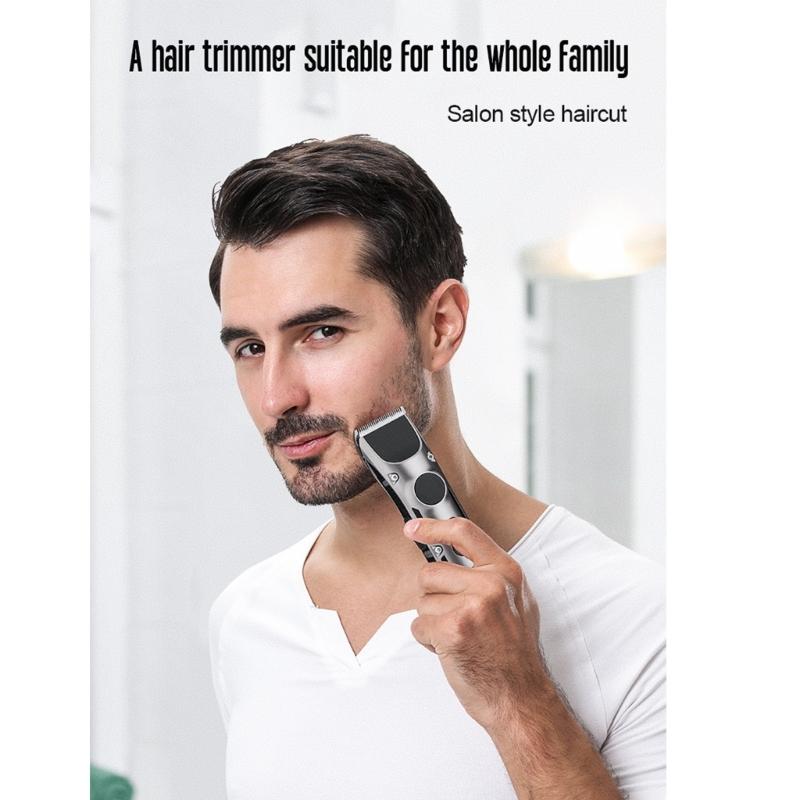 Rechargeable Wireless Hair Trimmer Grooming Cutter Electric Shear Beard Hair Cutting Machine Edge Outline Fast Charging