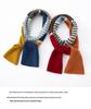 Women's Korean Style Cashmere Scarf - Contrasting Colors, Pure, Warm, and Versatile for Autumn/Winter