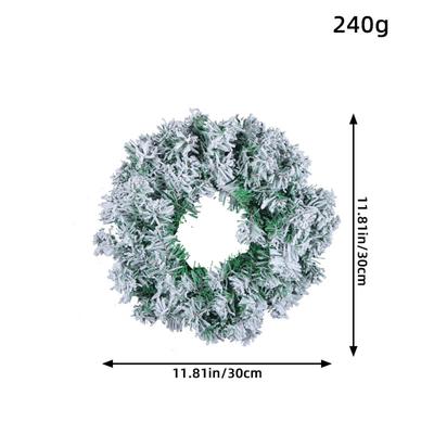 30/40CM Christmas Pine Needle Wreath Hanging Artificial Xmas Garland Home Window Indoor Outdoor Christmas Decor Pendant Navidad