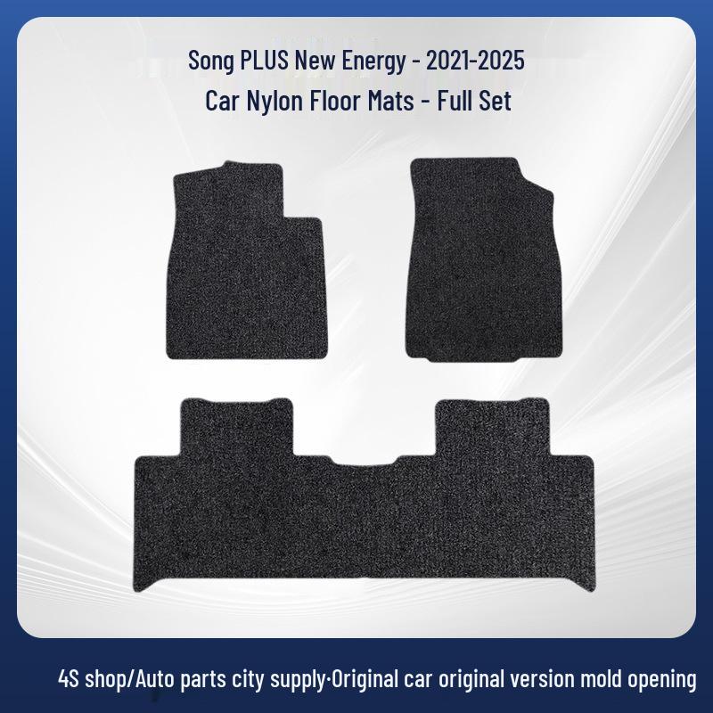 Original Car Nylon Floor Mats for BYD Song PLUS New Energy (2021-2025 Models)