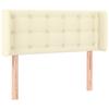 Maison Exclusive - Tête de lit avec oreilles Crème 103x16x78/88 cm Similicuir