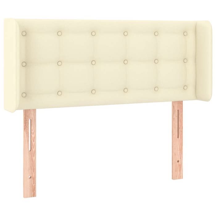 Maison Exclusive - Tête de lit avec oreilles Crème 103x16x78/88 cm Similicuir