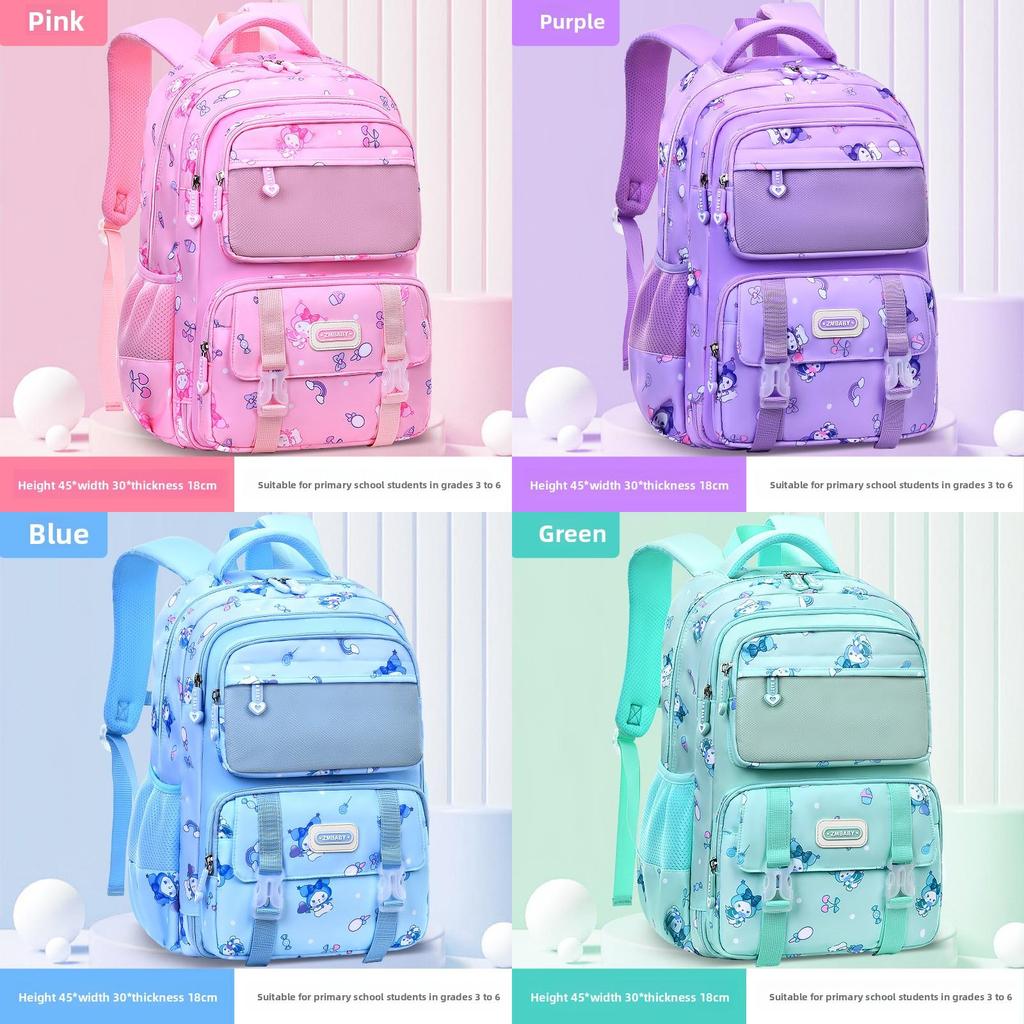 Kids School Backpack With Cushion Straps For Girls Educational Use