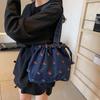 Women's Crossbody Bag Cherry Embroidery Shoulder Bag Commuter Small Tote Bag