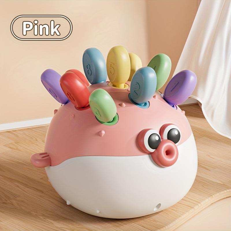 

Игрушки-конструкторы «Рыба-фугу», интерактивные красочные обучающие блоки для малышей, развивающие моторику, креативность, распознавание цветов, идеально подходят для Рождества красный