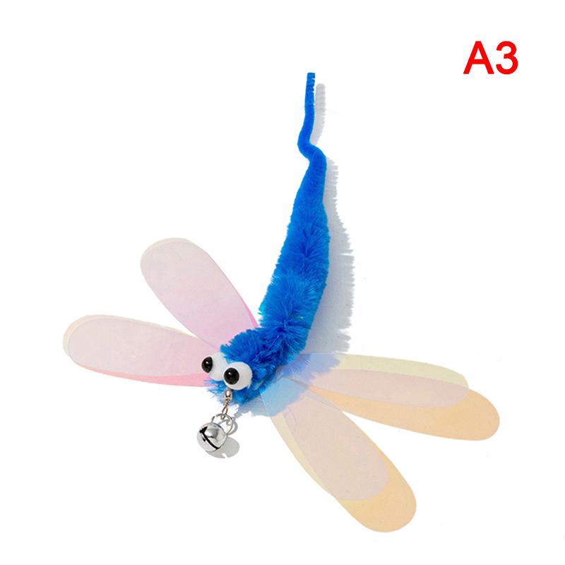 Дразнилка для кошек Сменная насадка Забавная бабочка Дразнилка-палочка для котят Сменная насадка Плюшевая кисточка Игрушки для кошек Товары для питомцев as the picture