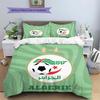 Algeria National Football Pattern Bedding,Quilt Set Quilt Cover Pillowcase Home Birthday Gift(1 * duvet cover + 2 * pillowcase, without core)