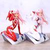 Figura de anime querida no franxx figura zero dois 02 roupas vermelhas/brancas sexy meninas pvc figuras de ação brinquedo modelo colecionável