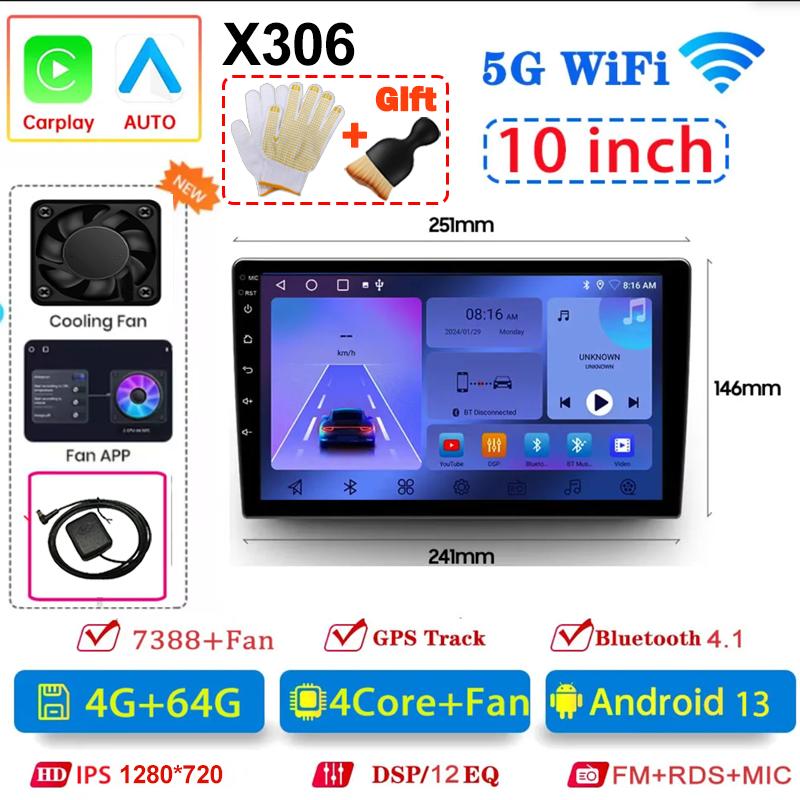 Universal Android 13  2Din Car Radio 7"/9"/10"Autoradio 64G GPS BT Car Audio Carpaly Multimedia Player For Hyundai Nissan Toyota