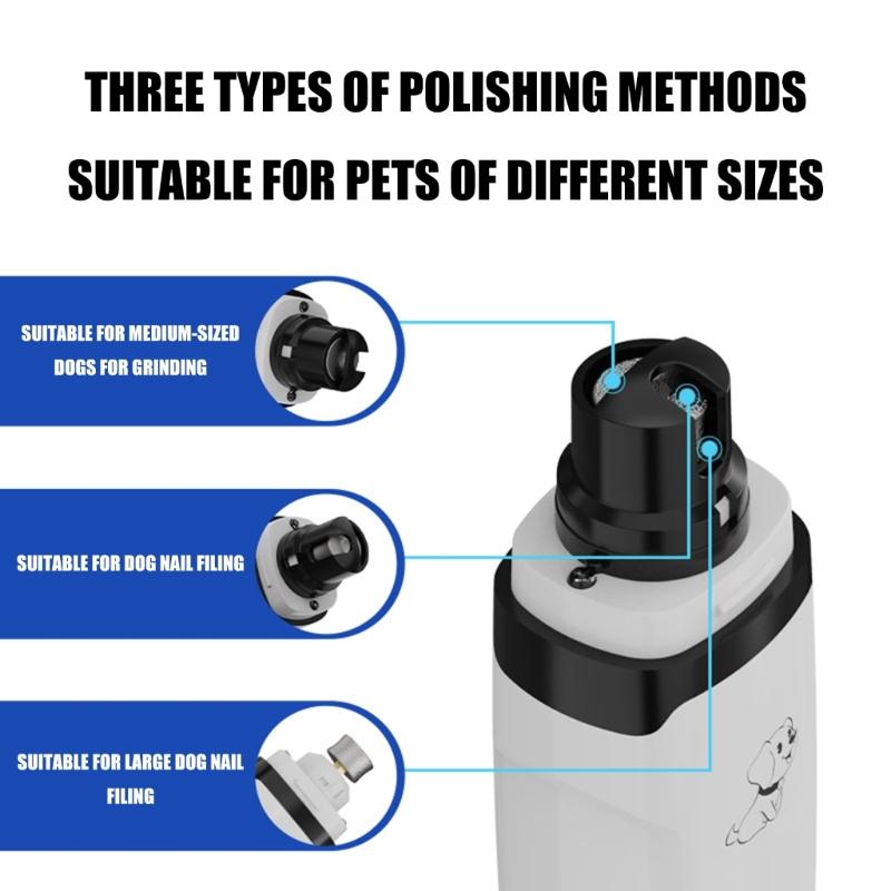 Electric Animal Nail Maintenance Device Having 3 Filing harbors Two preferences Strong Plastic Build For Precise Nail Care