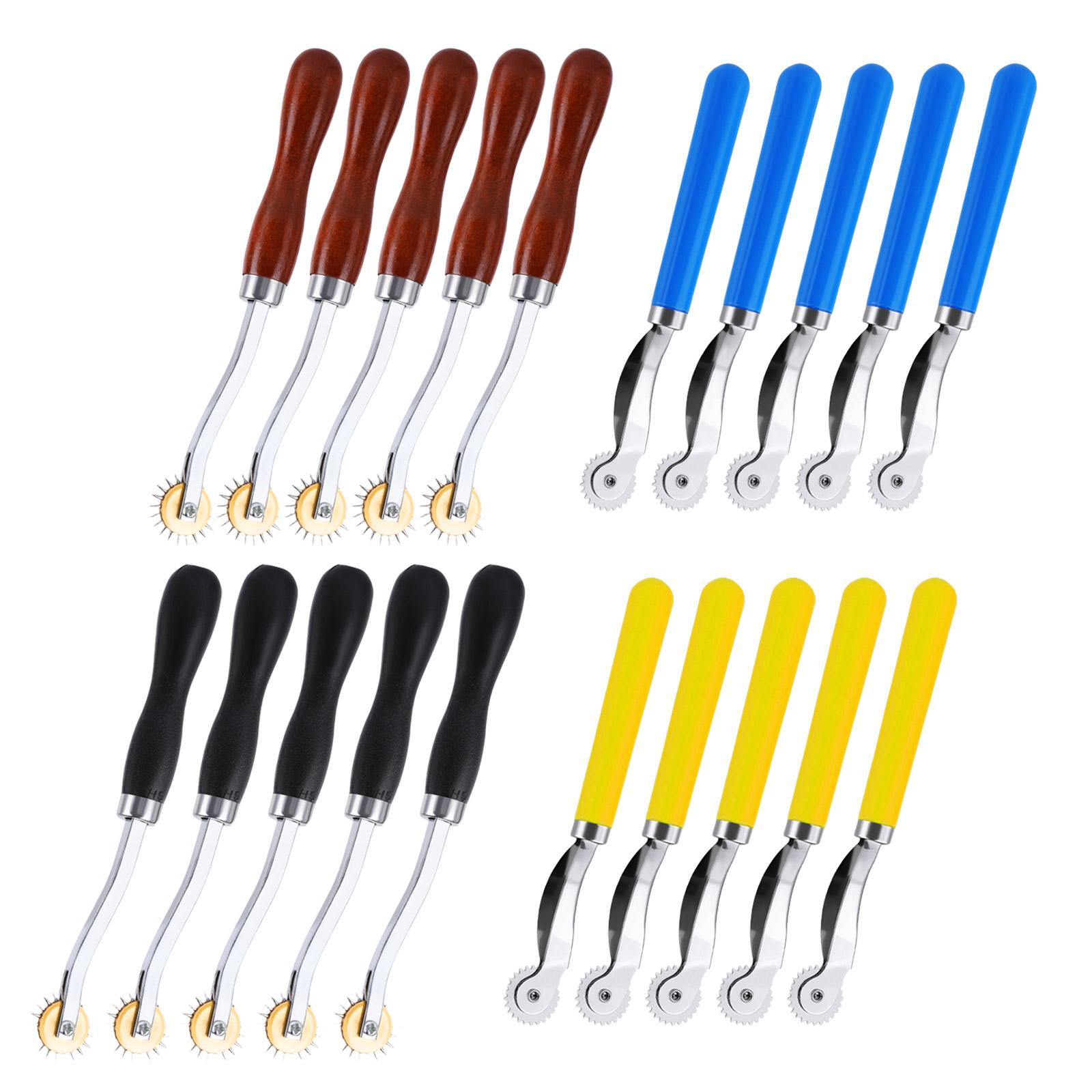 20Pcs 2MM 4MM Wheel Leather Sewing Stitching Spacing Paper Craft Tool Overstitch Wheel Tool Needle Point Tracing Wheel 1